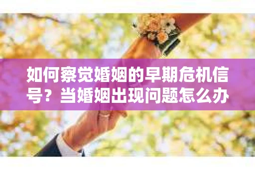 如何察觉婚姻的早期危机信号？当婚姻出现问题怎么办？