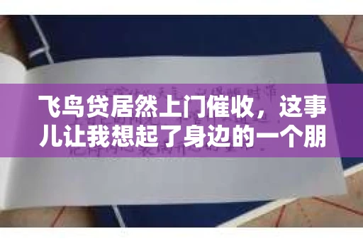 飞鸟贷居然上门催收，这事儿让我想起了身边的一个朋友小王。他最近就遇到了这样的事情，让我不禁想聊聊这个话题。