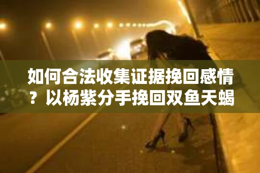 如何合法收集证据挽回感情？以杨紫分手挽回双鱼天蝎为例