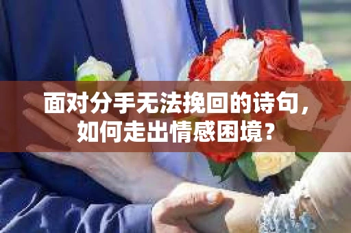 面对分手无法挽回的诗句，如何走出情感困境？