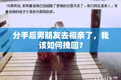 分手后男朋友去相亲了，我该如何挽回？